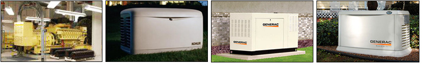 Kohler and Generac generator photos